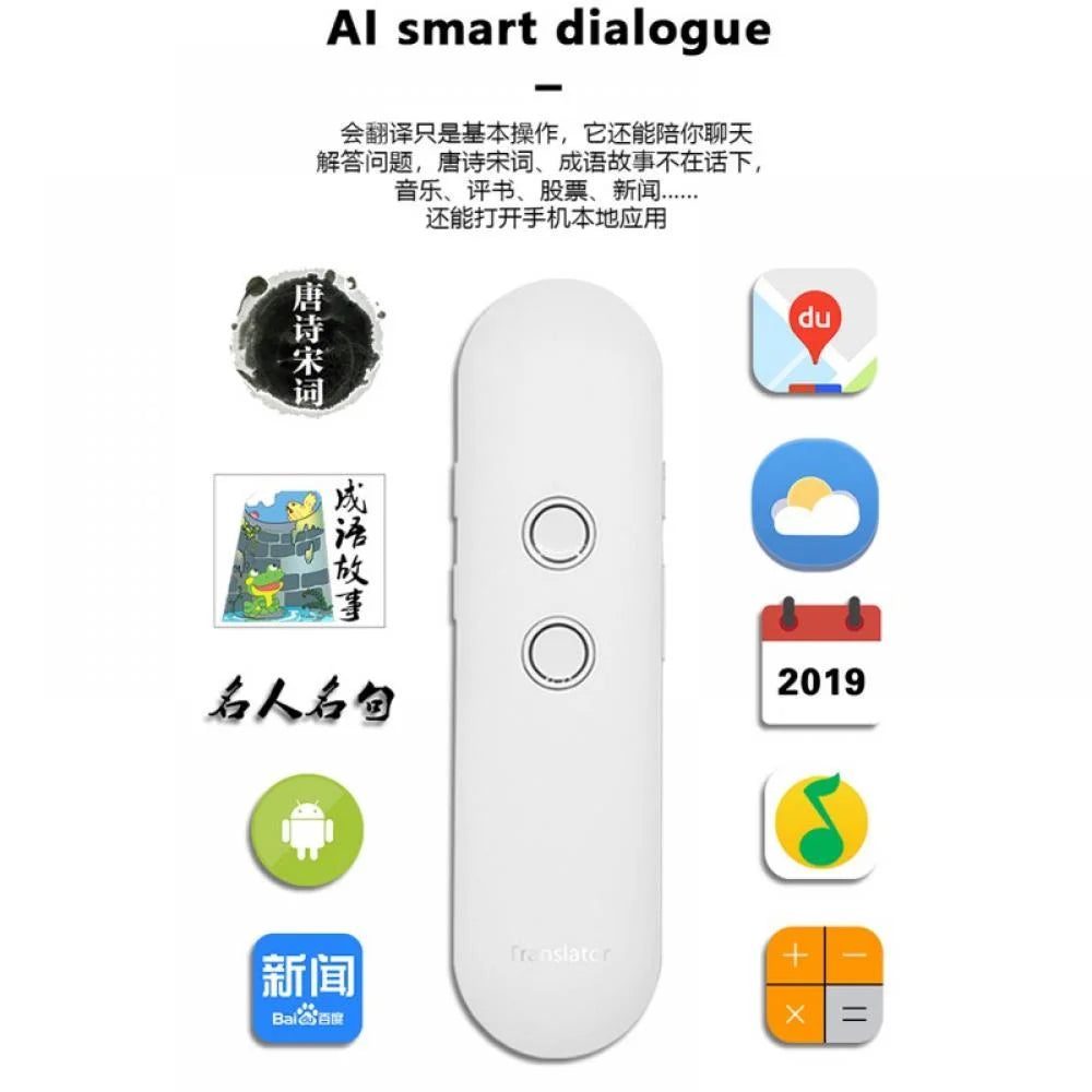 Portable Foreign Language Real-Time 2-Way Translationstwo Way Easy Trans Smart Instant Language Translator Device, Support 42 Languages/Voice Operated