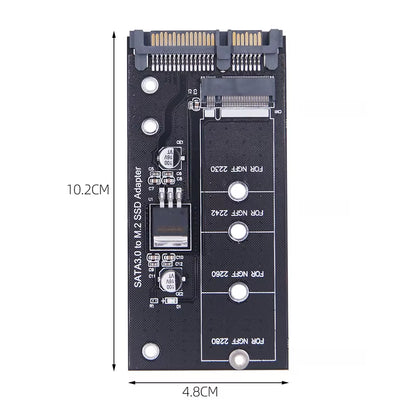 M.2 NGFF SSD to SATA 3 3.0 Adapter Card Converter B B&M Key Protocol Solid State Disk Drive 2230 2280 2242