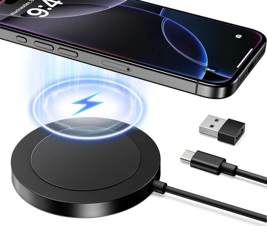 Fast Charging Pad - Wireless Charger Compatible for Iphone & Airpods 3/2/Pro, Purple