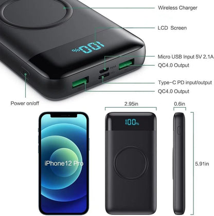 Cargador Portatil Para Celular Iphone Lg Xiaomi ,Bateria Externa Movil 30800Mah